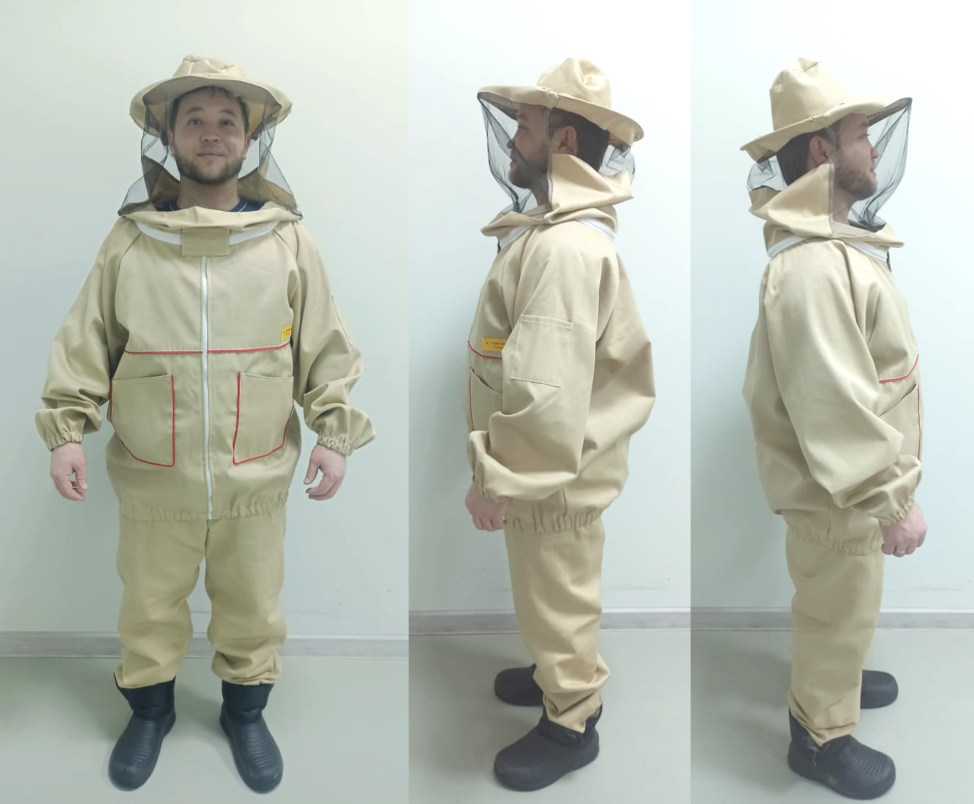 Костюм Пчеловода Грета ( лицевая сетка отстегивается при помощи молнии ) Размер 64